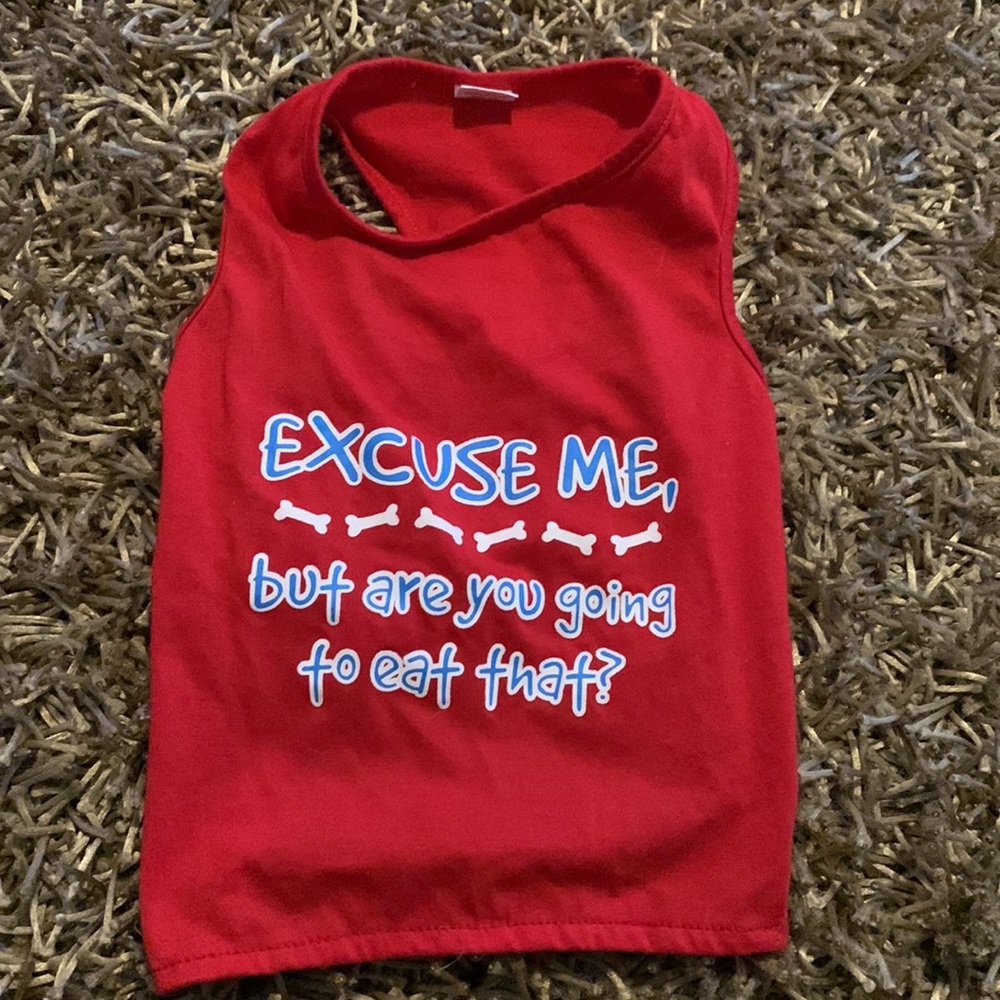 Dog Tee Shirt size large